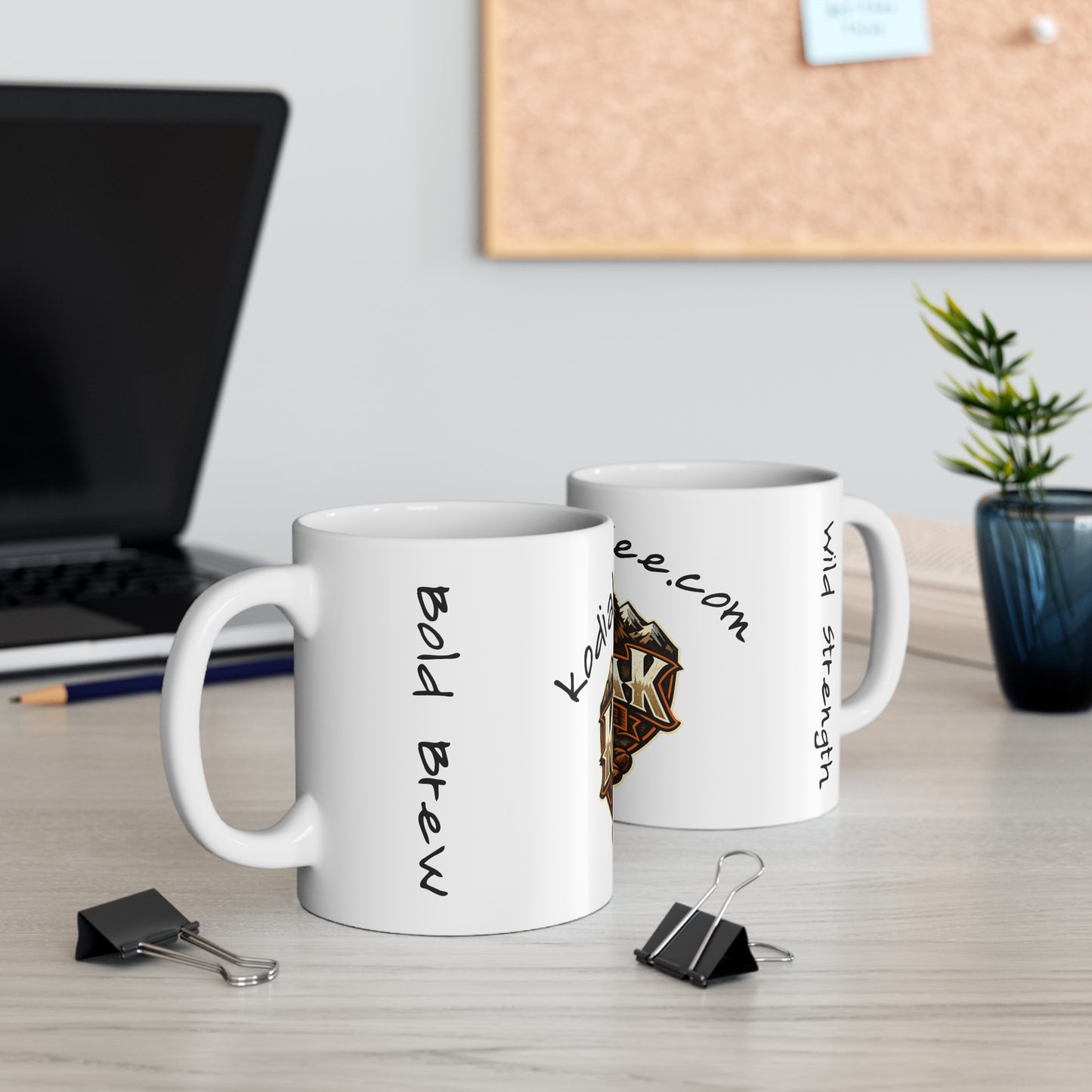 Kodiak Koffee logo Mug, Ceramic Coffee Cup