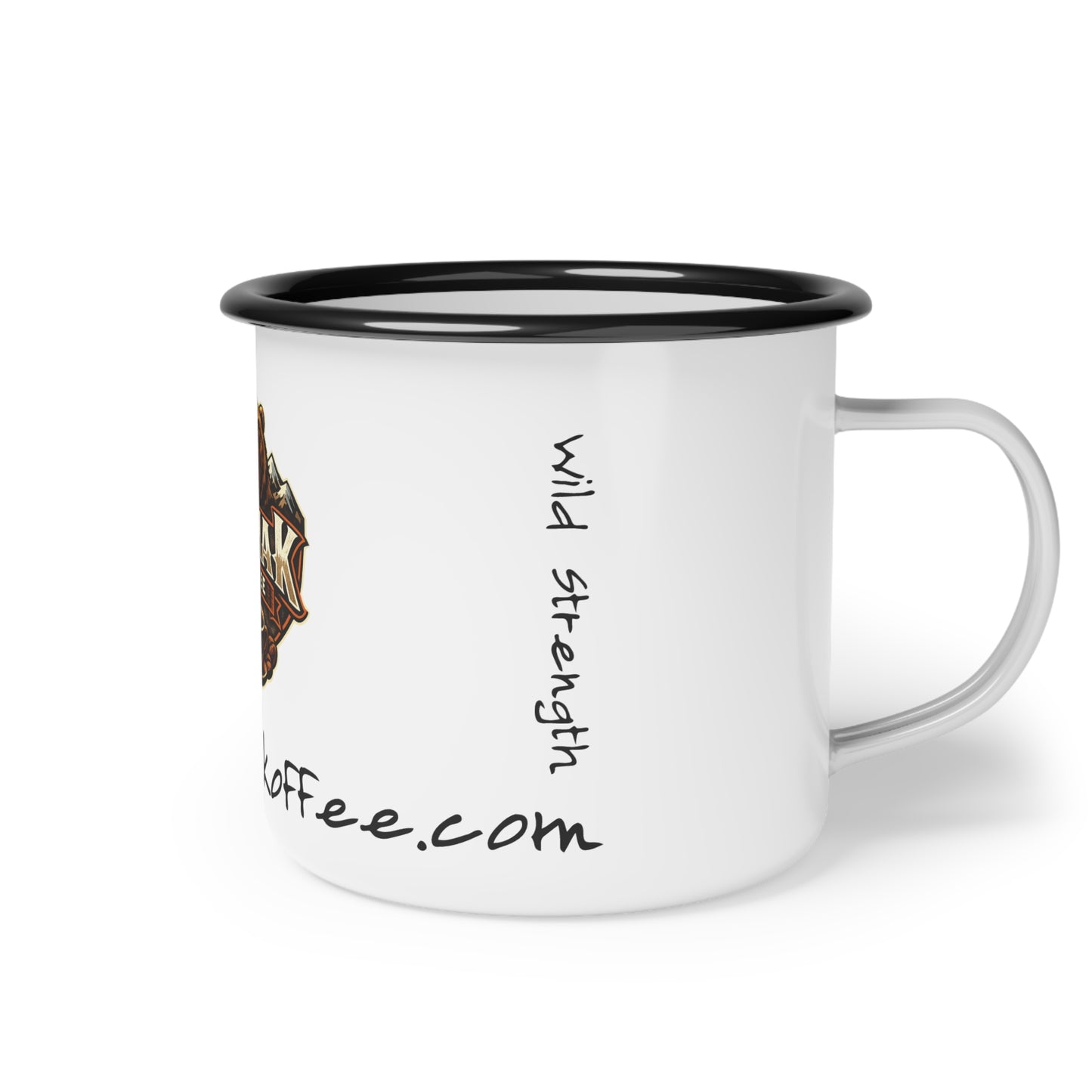 Kodiak Koffee Bear Logo Enamel Camp Cup | Bold Brew Camper Mug