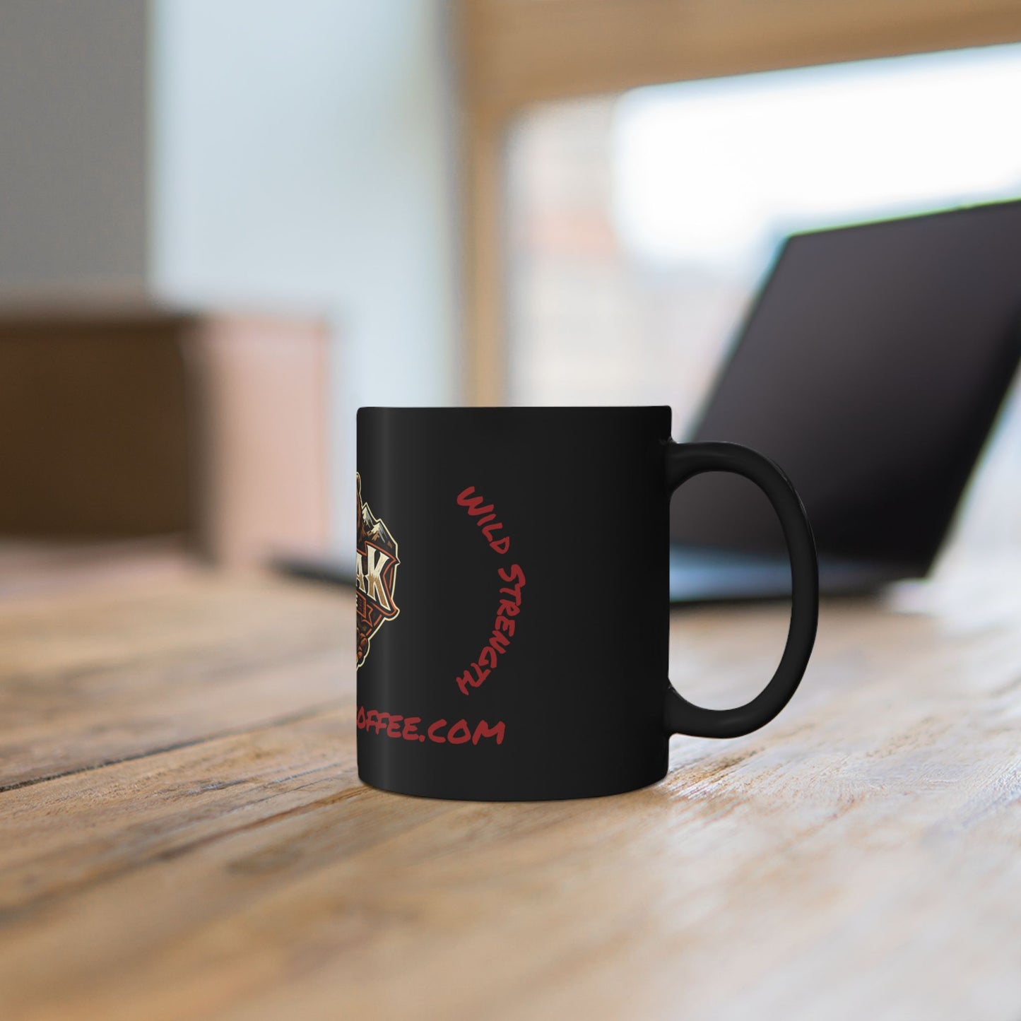 Kodiak Koffee Black Mug — Bear Logo Coffee Cup (11oz & 15oz)