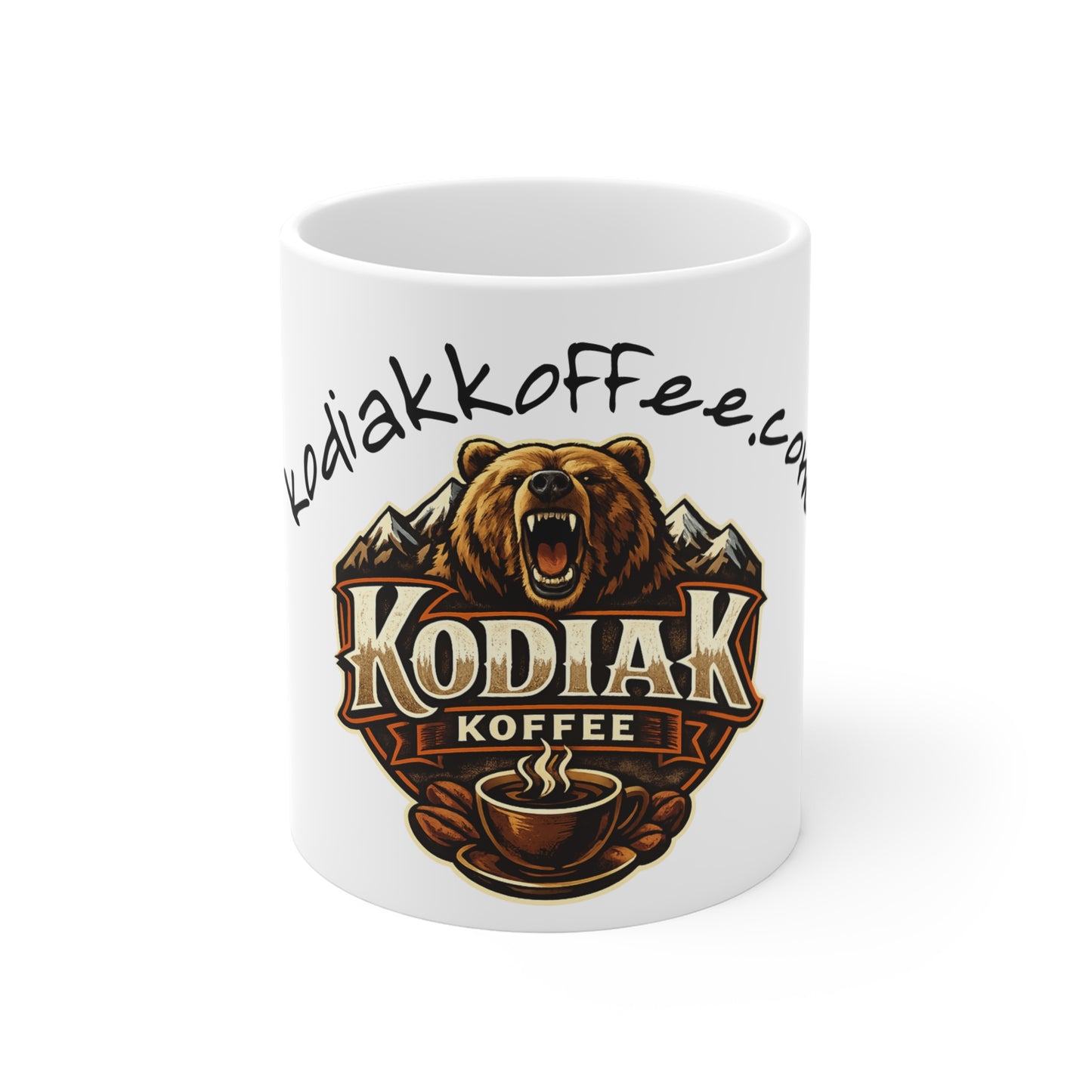 Kodiak Koffee logo Mug, Ceramic Coffee Cup