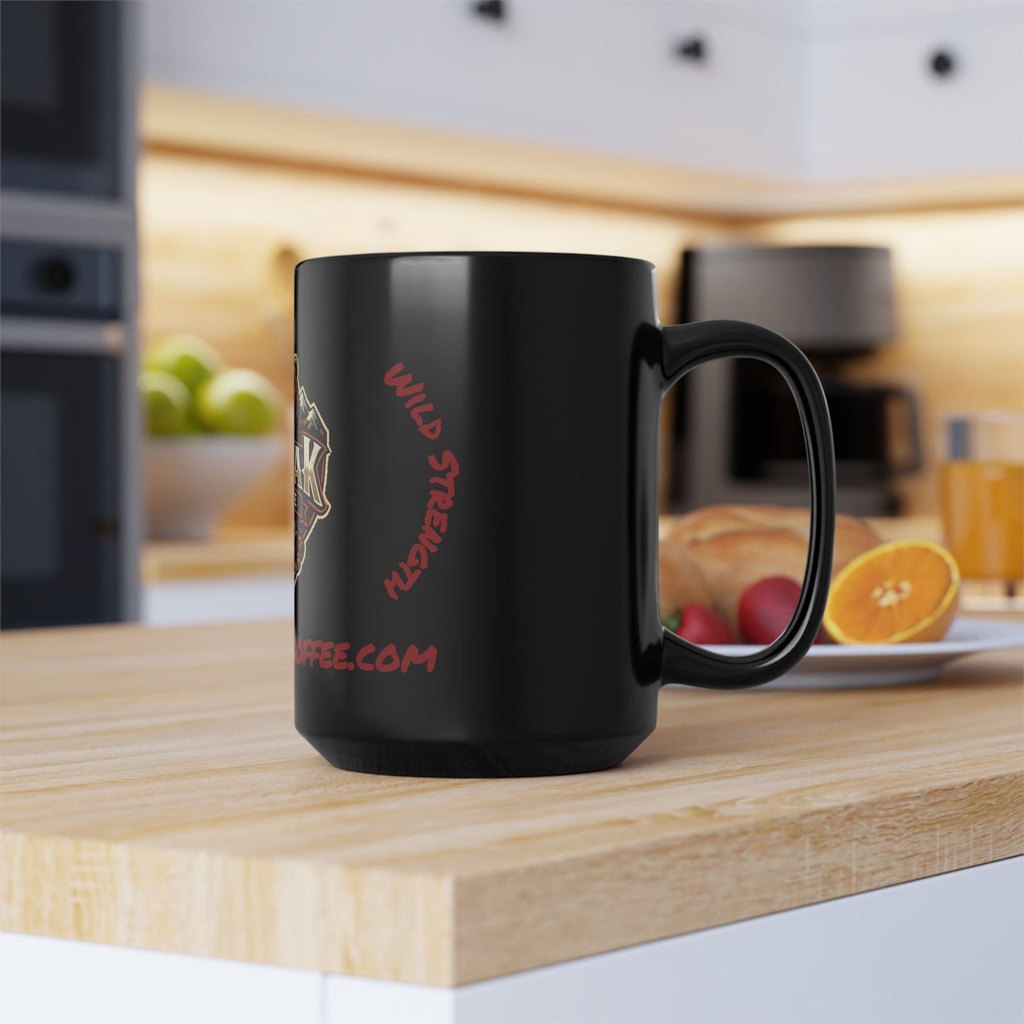 Kodiak Koffee Black Mug — Bear Logo Coffee Cup (11oz & 15oz)
